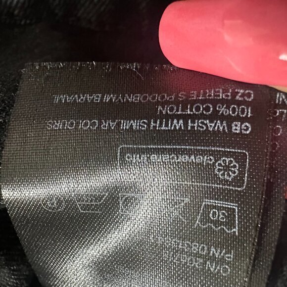 Divided HM dress women XS black acid wash denim Y2K bodycon mini - Picture 5 of 5